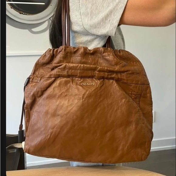 Prada Nappa Antique Drawstring Tote bag - Picture 7 of 7